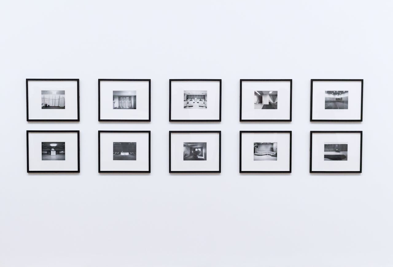 Frames on White Background